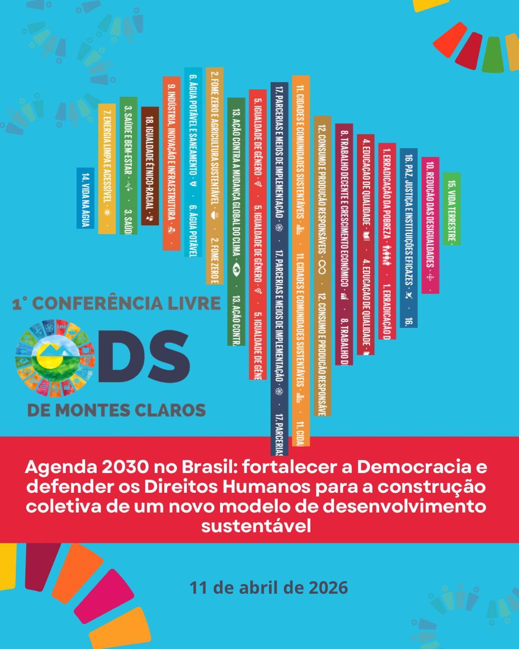 1° Conferência Livre Municipal de Objetivos do Desenvolvimento Sustentável (ODS) de Montes Claros