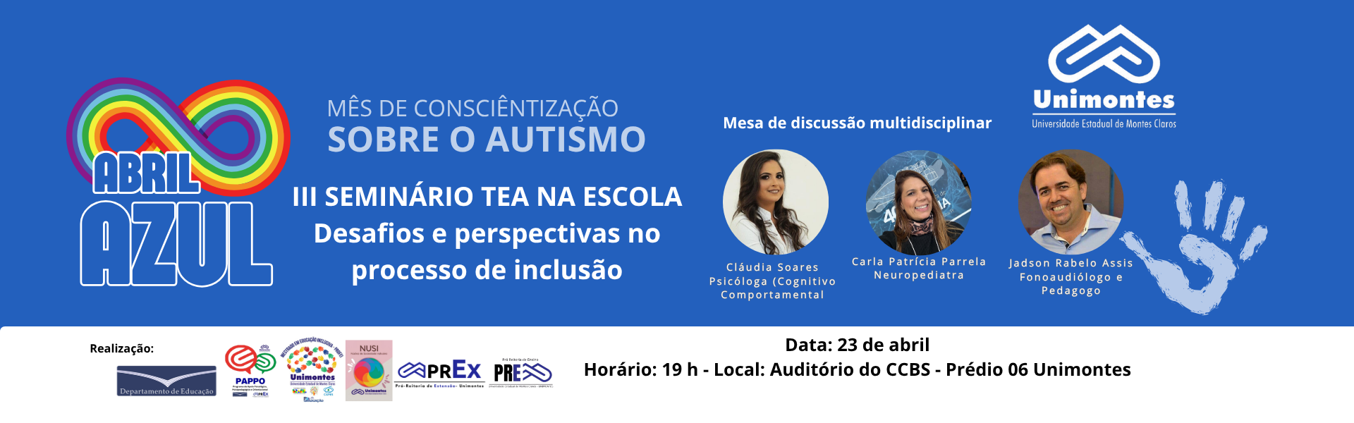 III SEMINÁRIO TEA NA ESCOLA: DESAFIOS E PERSPECTIVAS NO PROCESSO DE INCLUSÃO
